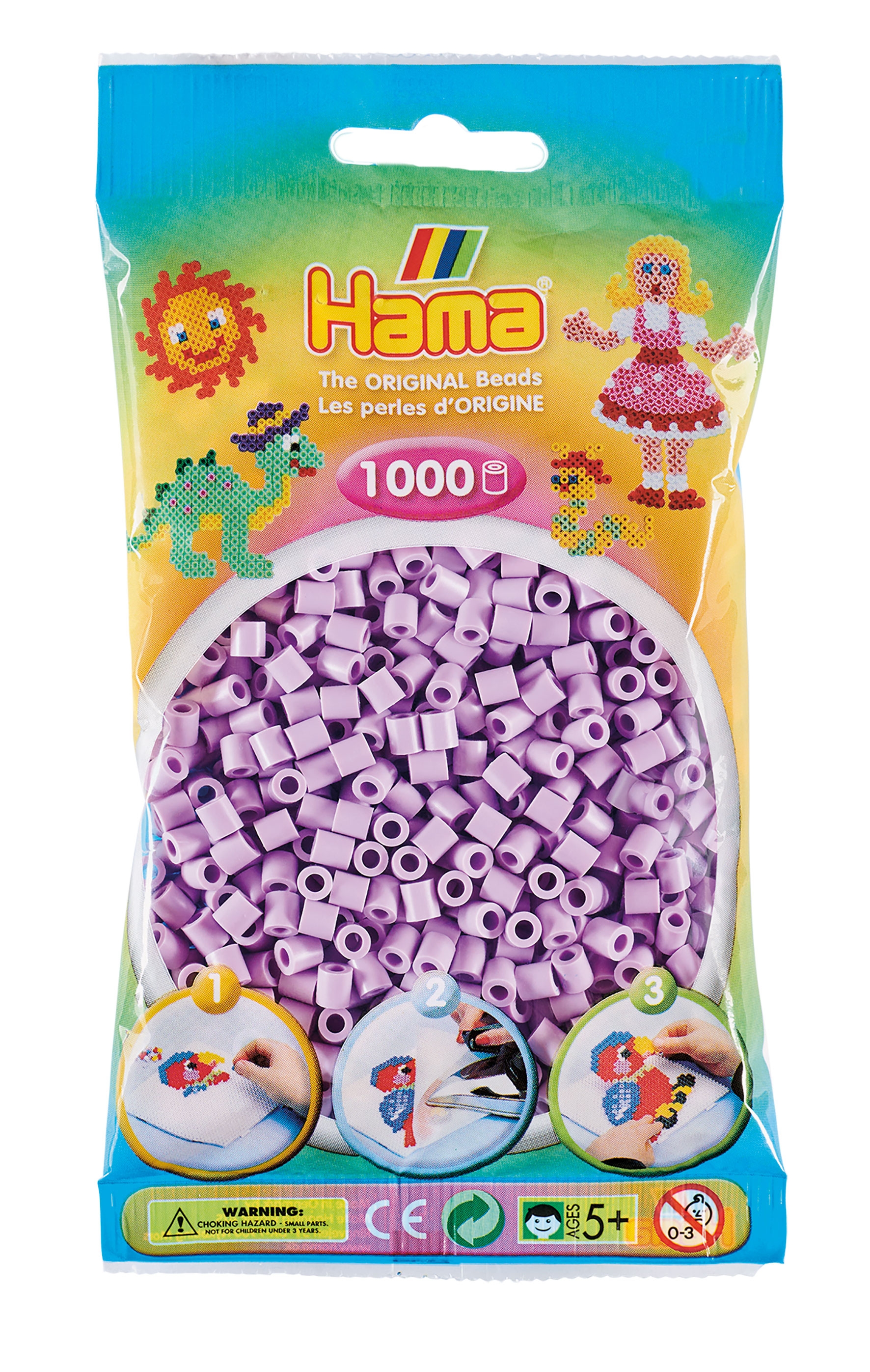 Ø5 mm rouge fluo 1 000 perles standard MIDI Hama
