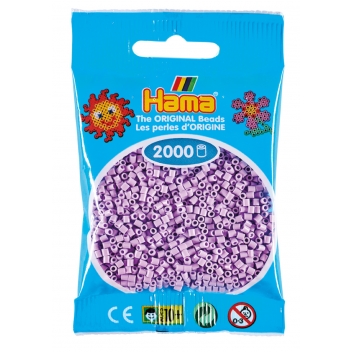 50196 - 0028178501969 - Hama - 2 000 perles mini (petites perles Ø2,5 mm) Lilas pastel