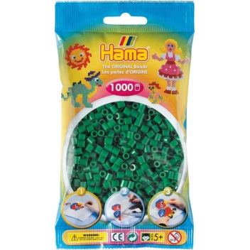 20710 - 0028178207106 - Hama - 1 000 perles standard MIDI (Ø5 mm) vert - 2