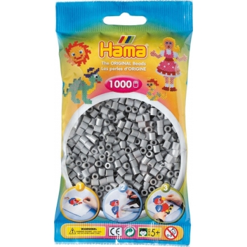 20717 - 0028178207175 - Hama - 1 000 perles standard MIDI (Ø5 mm) gris - 2