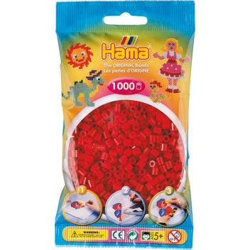 20722 - 0028178207229 - Hama - 1 000 perles standard MIDI (Ø5 mm) rouge Noel - 2