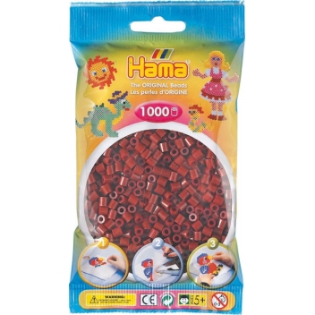 20730 - 0028178207304 - Hama - 1 000 perles standard MIDI (Ø5 mm) rouge brun - 2