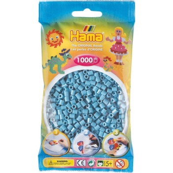 20731 - 0028178207311 - Hama - 1 000 perles standard MIDI (Ø5 mm) bleu gris - 2