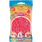 1 000 perles standard MIDI (Ø5 mm) rouge fluo