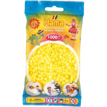 20743 - 0028178207434 - Hama - 1 000 perles standard MIDI (Ø5 mm) jaune pastel - 2