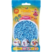 1 000 perles standard MIDI (Ø5 mm) bleu pastel