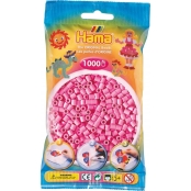 1 000 perles standard MIDI (Ø5 mm) rose pastel