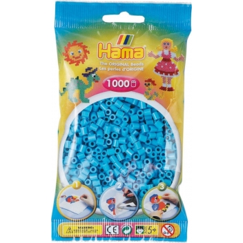 20749 - 0028178207496 - Hama - 1 000 perles standard MIDI (Ø5 mm) Bleu azur - 3