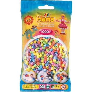 20750 - 0028178207502 - Hama - 1 000 perles standard MIDI (Ø5 mm) pastel mix - 2