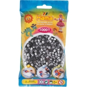 1 000 perles standard MIDI (Ø5 mm) argenté