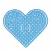 Plaque transp. Coeur pour grosses perles Ø10 mm (MAXI)