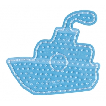8212 - 0028178821265 - Hama - Plaque transp. Bateau pour grosses perles Ø10 mm (MAXI)