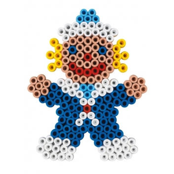 8219 - 0028178082192 - Hama - Plaque transp. Clown pour grosses perles Ø10 mm (MAXI) - 2