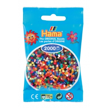 50100 - 0028178501006 - Hama - 2 000 perles mini (petites perles Ø2,5 mm) Assortiment - 2