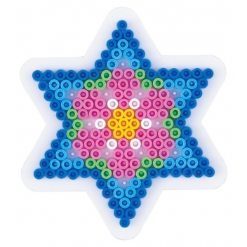 - 3700982212145 - Hama - Plaques Cœur + étoile (Petite) pour perles standard (Ø5 mm)