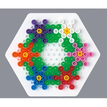 223 - 0028178223892 - Hama - Plaque Hexagone (Petit) pour perles standard (Ø5 mm) - 3