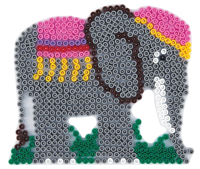 Plaque Elephant Pour Perles A Repasser Midi Hama