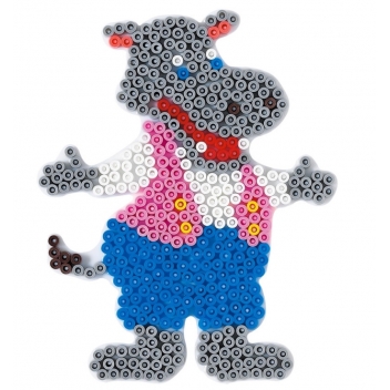 303 - 0028178303082 - Hama - Plaque Hippopotame pour perles standard (Ø5 mm) - 3