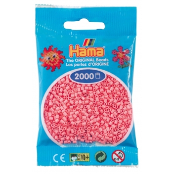 50106 - 0028178501068 - Hama - 2 000 perles mini (petites perles Ø2,5 mm) rose - 2