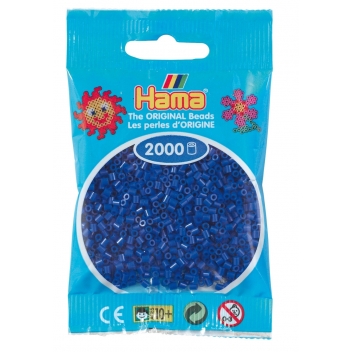 50108 - 0028178501082 - Hama - 2 000 perles mini (petites perles Ø2,5 mm) bleu foncé - 2