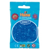 2 000 perles mini (petites perles Ø2,5 mm) bleu transparent