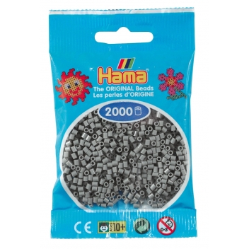 50117 - 28178501174 - Hama - 2 000 perles mini (petites perles Ø2,5 mm) gris - 2