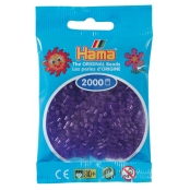 2 000 perles mini (petites perles Ø2,5 mm) violet transparent