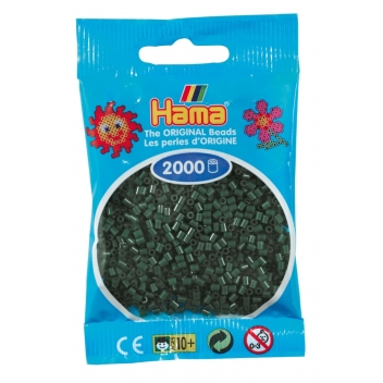 50128 - 0028178501280 - Hama - 2 000 perles mini (petites perles Ø2,5 mm) vert foncé - 2