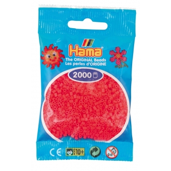 50133 - 0028178501334 - Hama - 2 000 perles mini (petites perles Ø2,5 mm) rouge cerise - 2