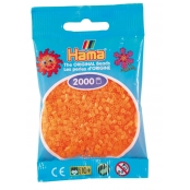 2 000 perles mini (petites perles Ø2,5 mm) orange néon