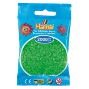 2 000 perles mini (petites perles Ø2,5 mm) vert fluorescent