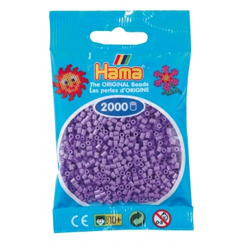 50145 - 0028178501457 - Hama - 2 000 perles mini (petites perles Ø2,5 mm) violet pastel - 2