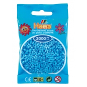2 000 perles mini (petites perles Ø2,5 mm) bleu pastel