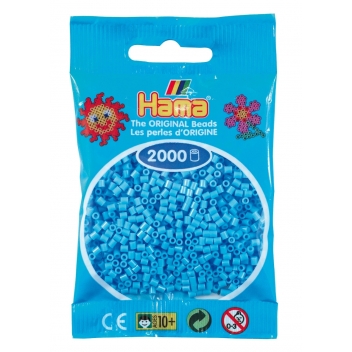 50146 - 28178501464 - Hama - 2 000 perles mini (petites perles Ø2,5 mm) bleu pastel - 2