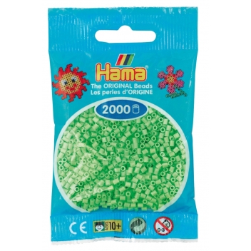 50147 - 0028178501471 - Hama - 2 000 perles mini (petites perles Ø2,5 mm) vert pastel - 2