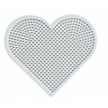 591 - 0028178591915 - Hama - Plaque petit coeur Pour petites perles Ø2,5 mm (mini) - 2