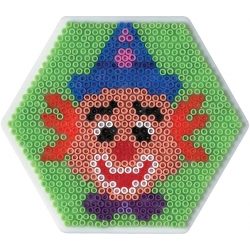 594 - 0028178005948 - Hama - Plaque petit hexagone Pour petites perles Ø2,5 mm (mini) - 3