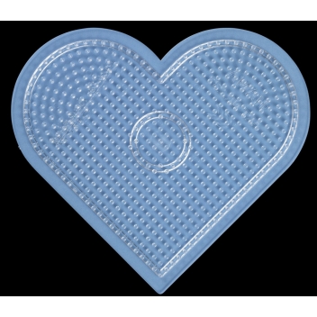 233TR - 0028178233006 - Hama - Plaque Grand coeur transparent pour perles standard (Ø5 mm)