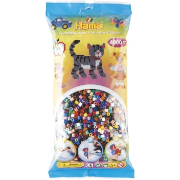 20567 - 28178205676 - Hama - 6 000 perles standard (Ø5 mm) mélange 22 coul. - 2