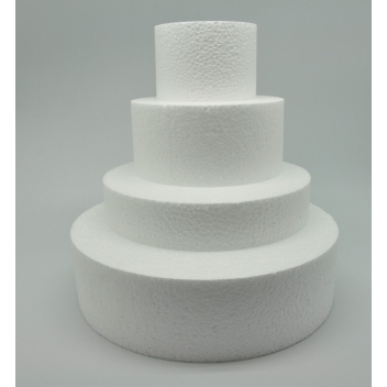  - 3700982205444 - Rayher - Pièce montée polystyrène Ø 25 à 10 cm Haut 25cm 4 p