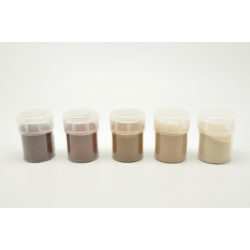  - 3700982207028 - Graine créative - Camaïeu de marron 5 pots de sable (5 x 45 g) - 2