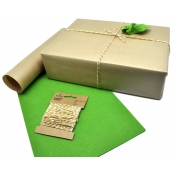 Kit paquet cadeau kraft et feutrine 3D