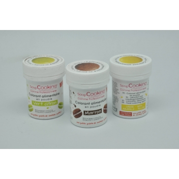  - 3700982211841 - Scrapcooking - Colorants alimentaires (artificiel) Vert jaune marron - France