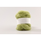 Laine Cardée Mérinos Vert Olive Nappe 10 g