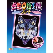 Tableau Sequin Art Loup