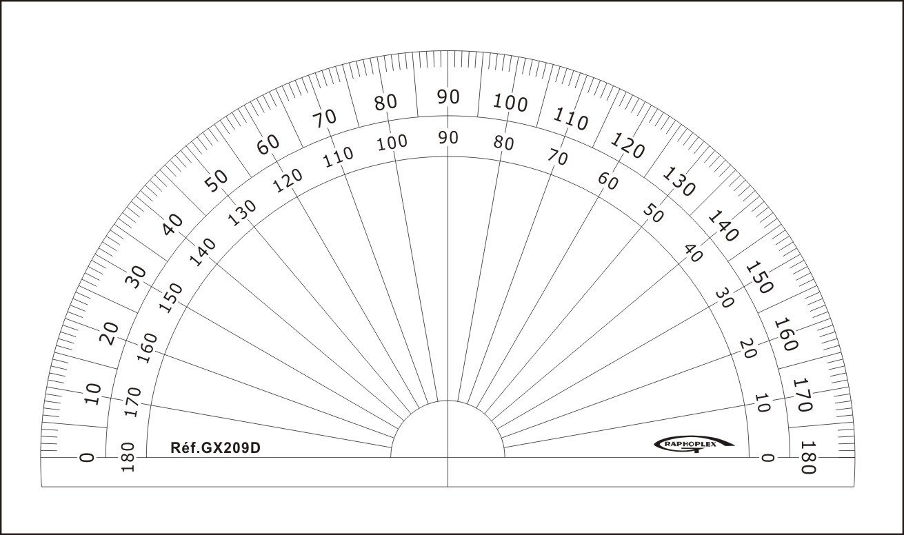 Rapporteur 1 2 Cercle Degres O 10 Cm Graphoplex Rapporteur 1 2 Cercle Degres O 10 Cm Graphoplex