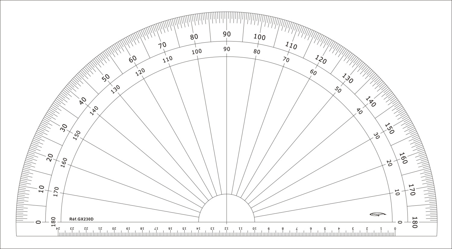 Rapporteur 1 2 Cercle Degres O 30 Cm Graphoplex Rapporteur 1 2 Cercle Degres O 30 Cm Graphoplex
