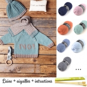 Tricoter de la layette Pull bébé Niveau intermédiaire