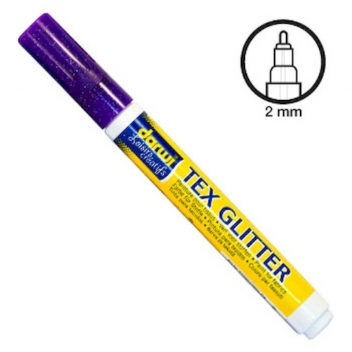 192856 - 5411711428567 - Darwi - Feutre peinture pour tissu Violet pailleté