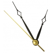 Mécanisme 16 mm & Aiguilles pour horloge : Petit Gothique